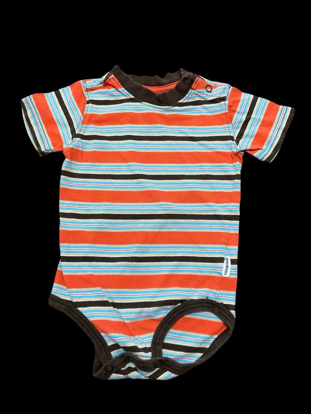 🌻10/$25 - Orange/Brown Striped Tee Onesie